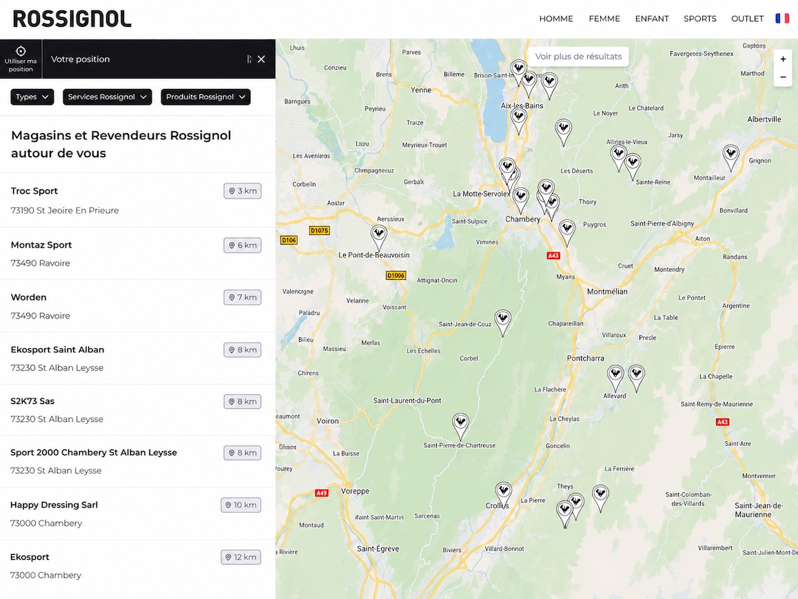 Store Locator Outdoor