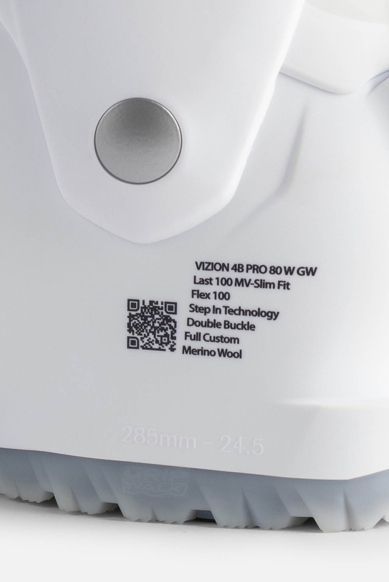 Zoom sur la zone QR code du ski